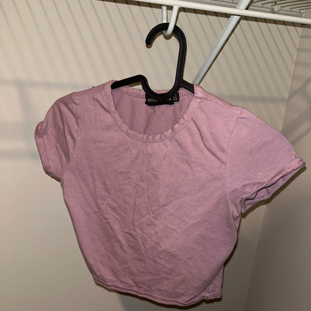 PrettyLittleThing Mauve Crop Top